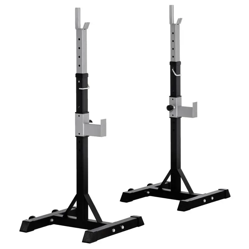 Set of 2 Steel Barbell Racks, 150 kg Capacity