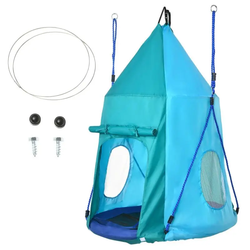 Children's Garden Swing Tent, 100 cm, Blue