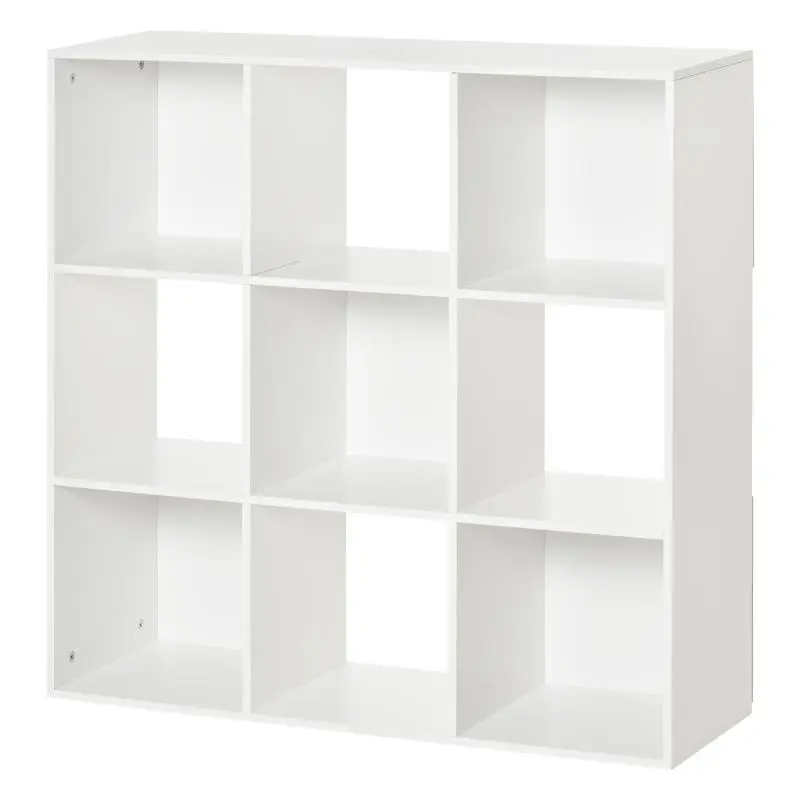 9-Cube Bookcase, White