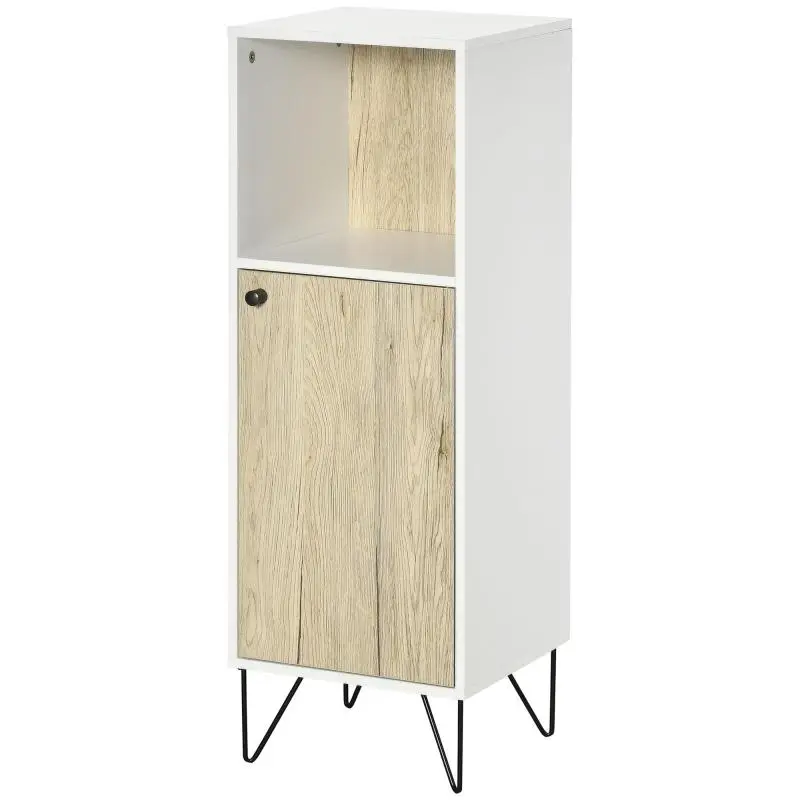 Bathroom Unit with Open Shelf and Cabinet
