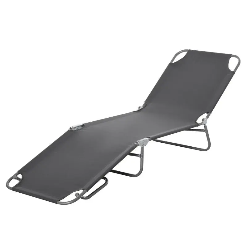 Foldable Sun Lounger with 5-Position Backrest