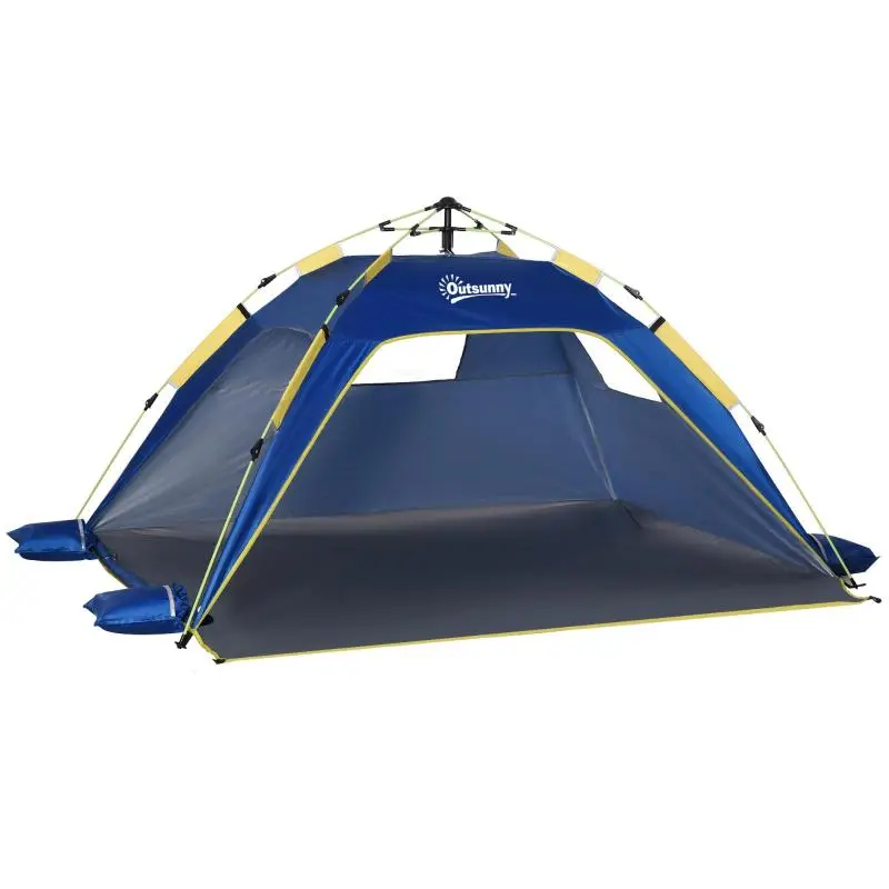 2-Person Pop-Up Beach Tent with Windows