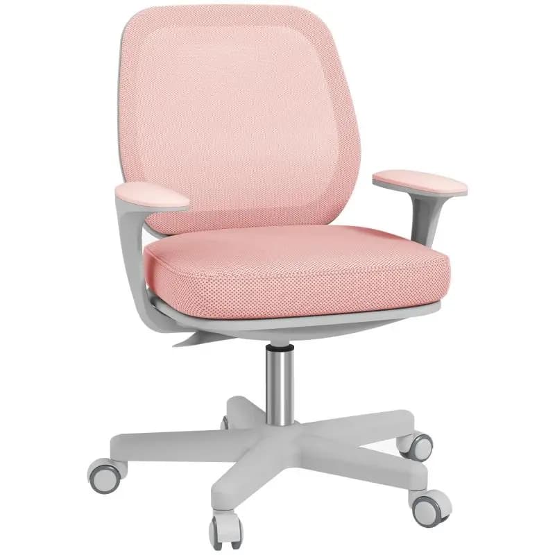 Height-Adjustable Office Chair, Pink