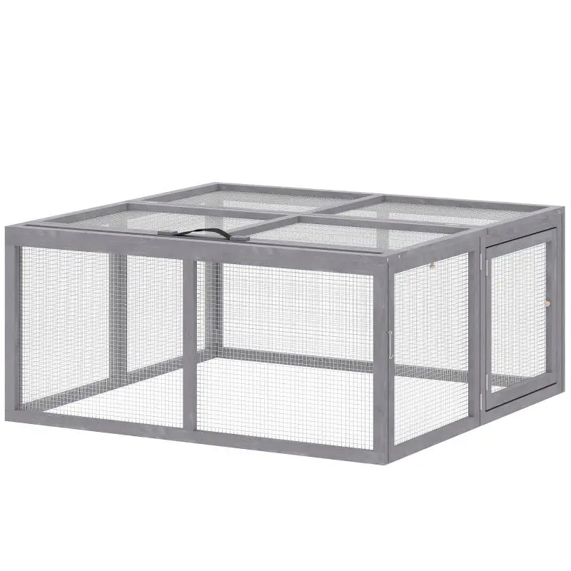 Outdoor Rabbit Hutch, 110 cm