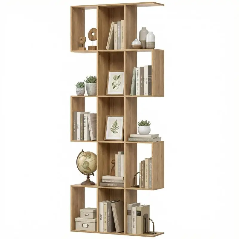 5-Tier Bookcase, Oak