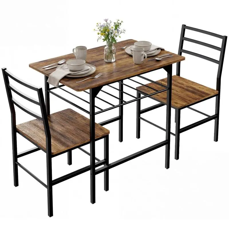 Dining Table Set with 2 Chairs