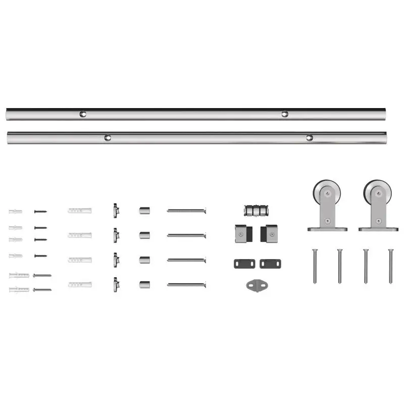 Sliding Door Hardware, 152 cm, Silver