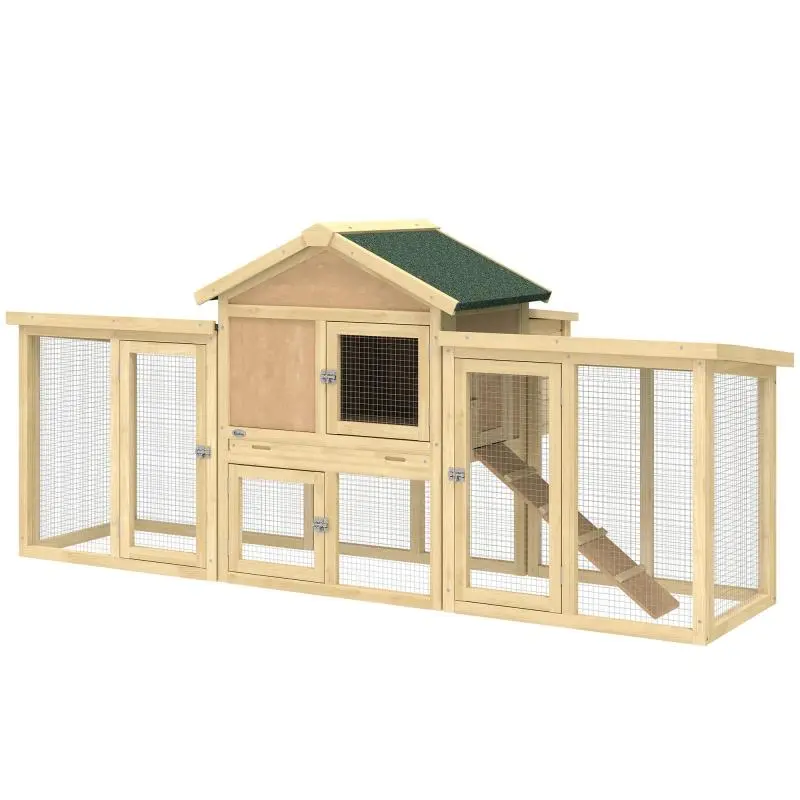 Chicken Coop and Rabbit Hutch, 204 cm