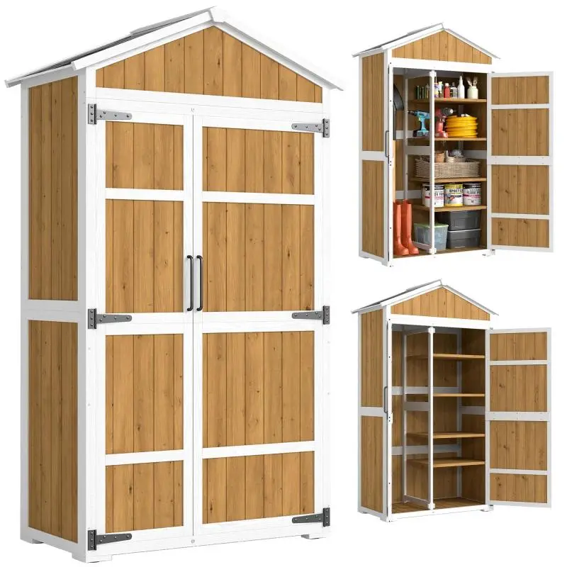 Waterproof Garden Shed with Metal Roof