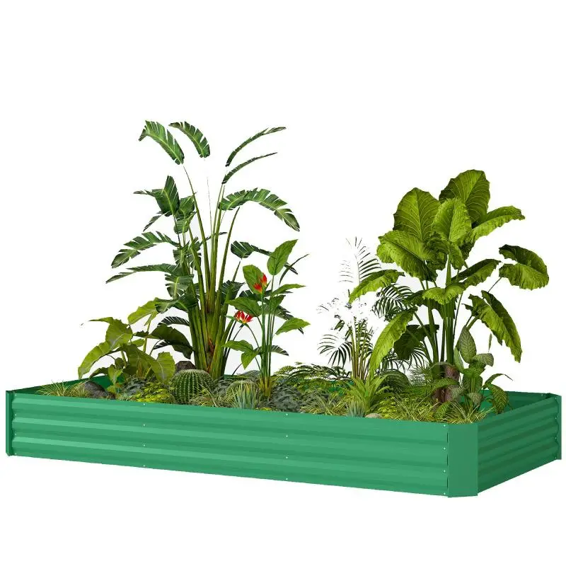 Galvanised Steel Garden Planter, 240 cm