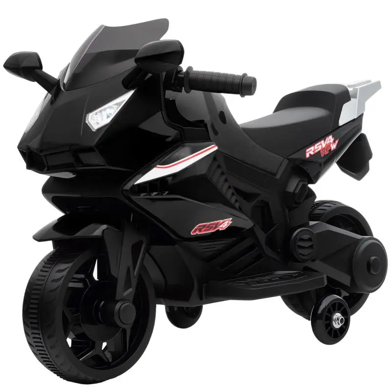 Children's Electric Motorcycle, 6V, Black