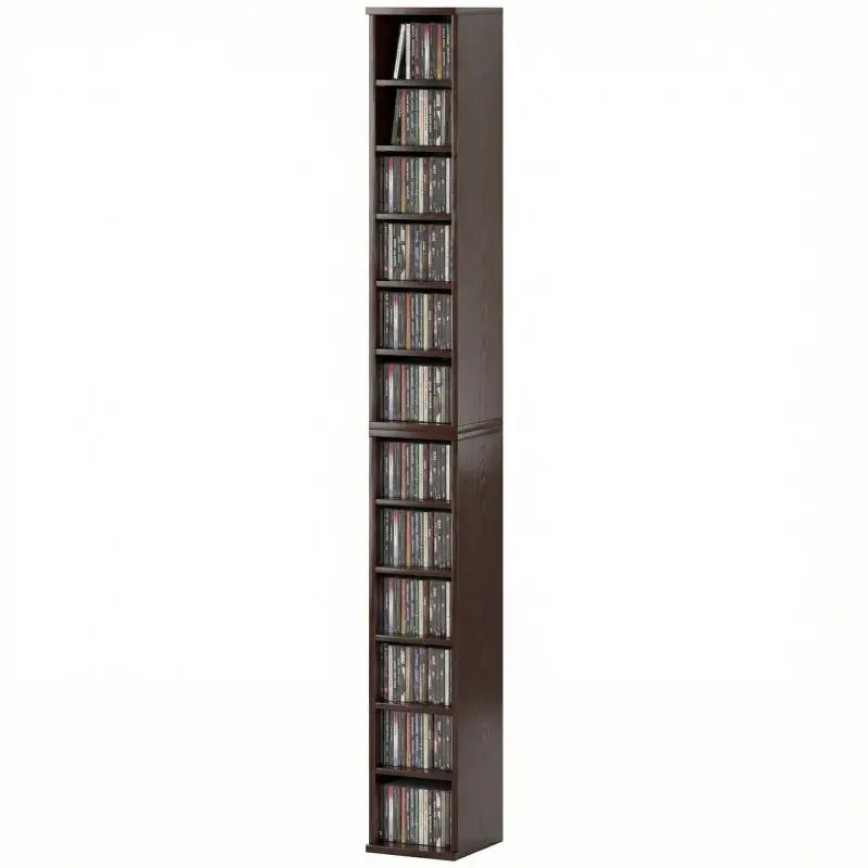 CD Storage Shelves, 2 Pack, 12 Compartments