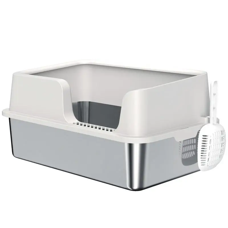 Stainless Steel Cat Litter Box, 60 cm