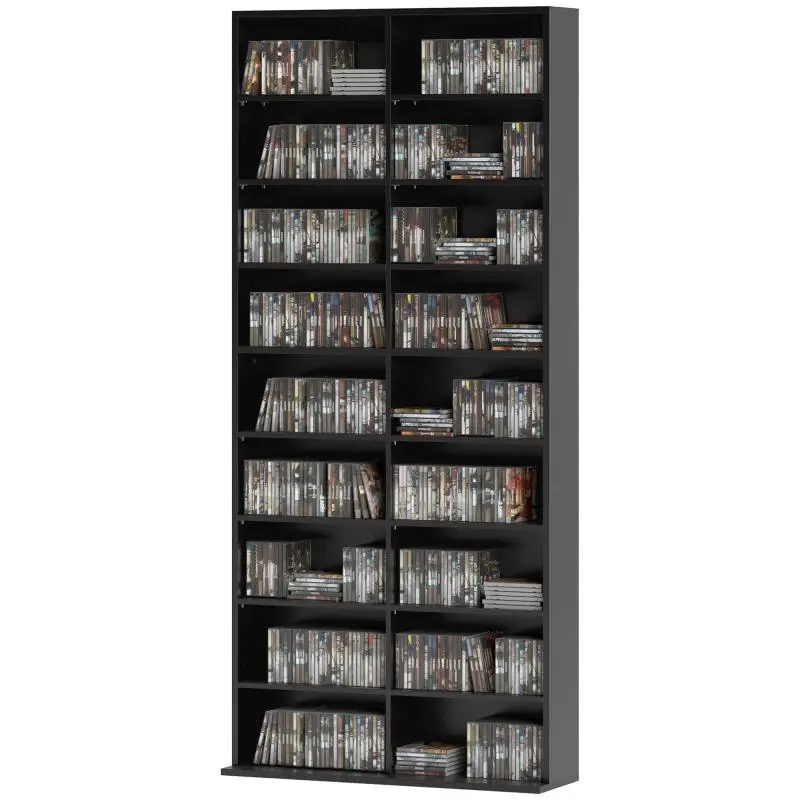 CD and DVD Storage Unit, 18 Compartments