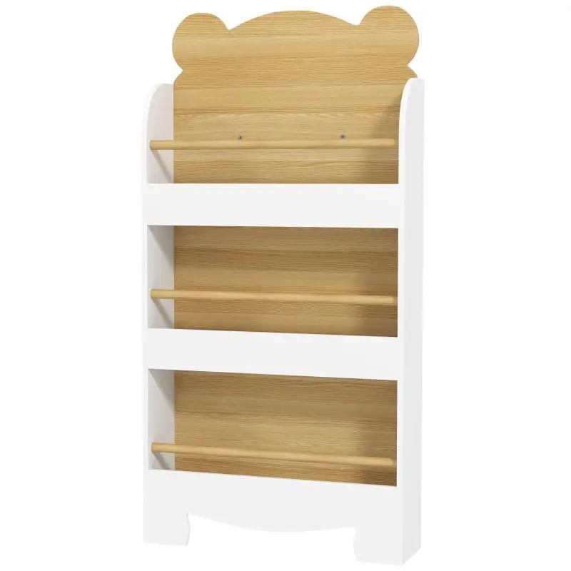 Children’s Bookcase, 3-Tier, Natural Wood