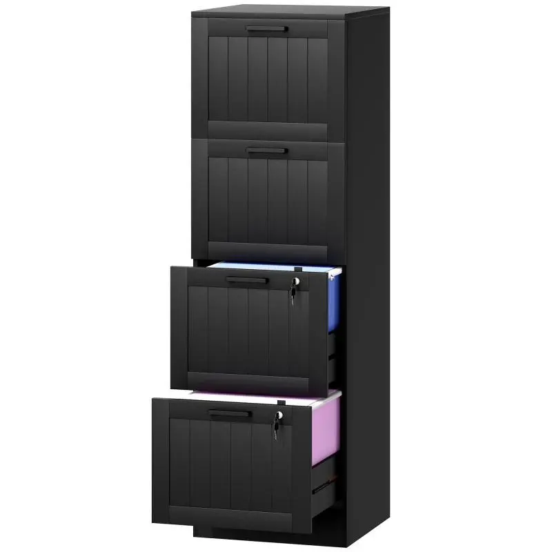 Office Filing Cabinet with 4 Drawers and Lock