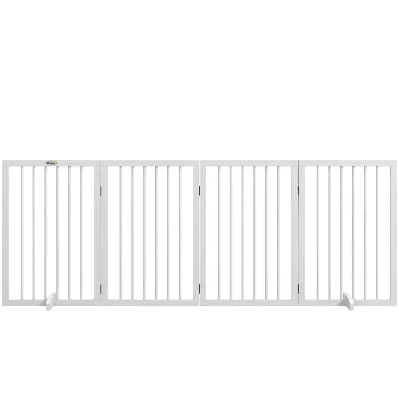 Foldable Wooden Pet Safety Fence, 206 x 35.5 x 76 cm