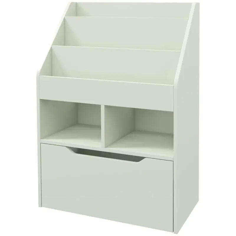 Children's Bookcase with Drawer, Green