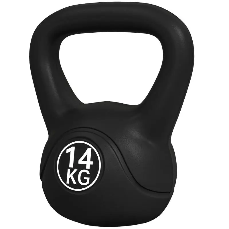 14 kg Kettlebell with Ergonomic Handle, Black