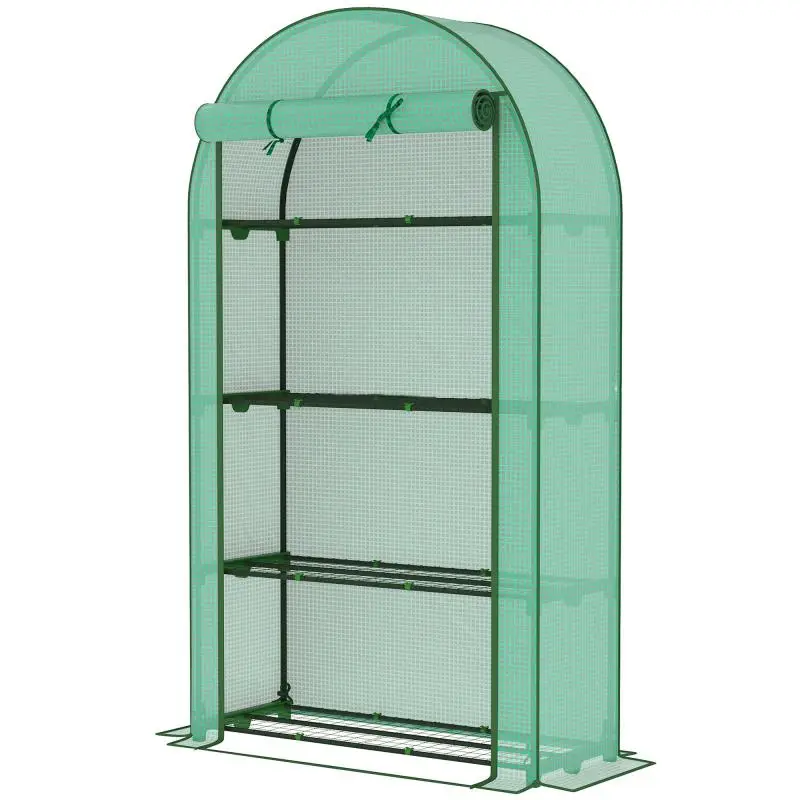 Garden Greenhouse with 4 Shelves, 105 × 45 × 160 cm