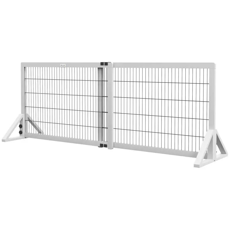 Adjustable Wooden Pet Gate, 101–181 cm