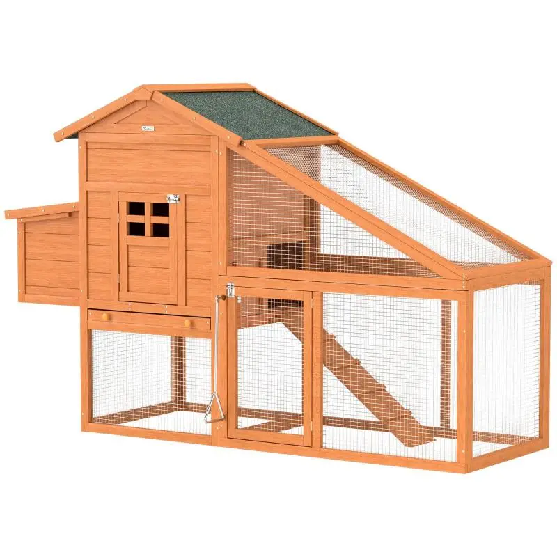 Raised Chicken Coop, 179 × 67 × 115 cm