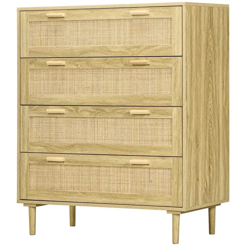 4-Drawer Chest of Drawers, 90 x 45 x 108.5 cm