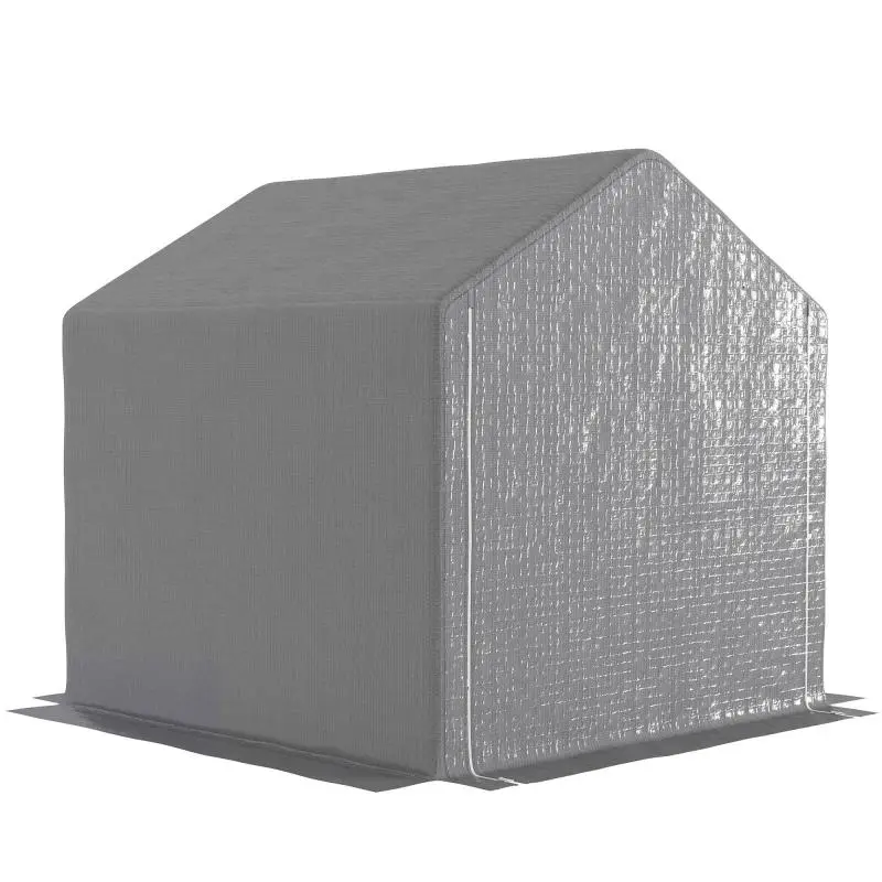 Garden Shed or Bike Shelter, 2 x 2 x 2 m, Grey