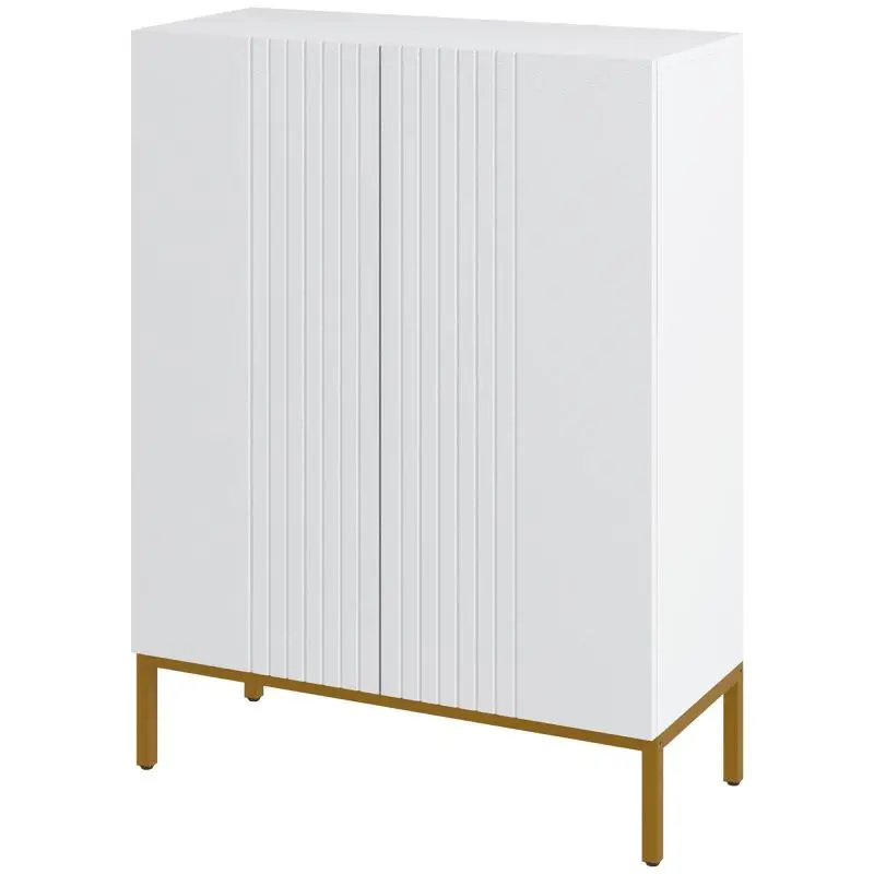 Shoe Cabinet for 20 Pairs, White