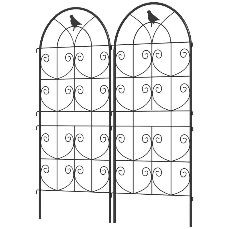 Metal Climbing Plant Support, Set of 2