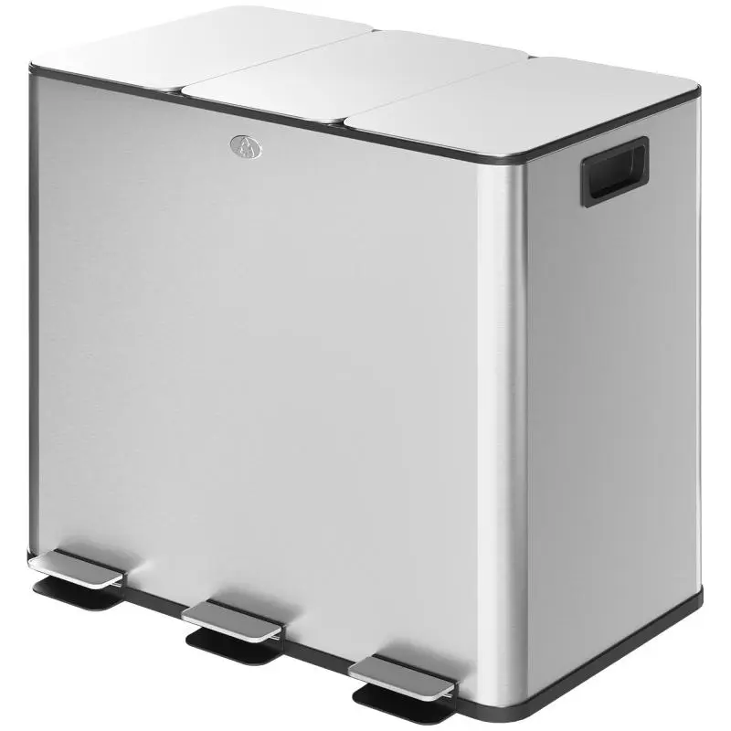 3-Compartment Pedal Bin 45 L