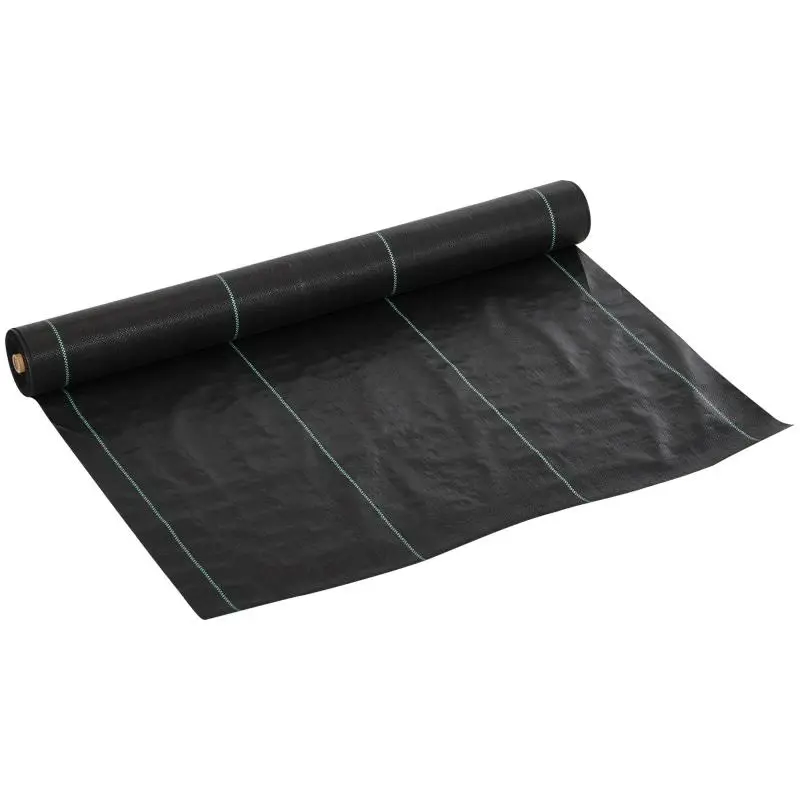Mulching Fabric, 50 m × 1 m, Black