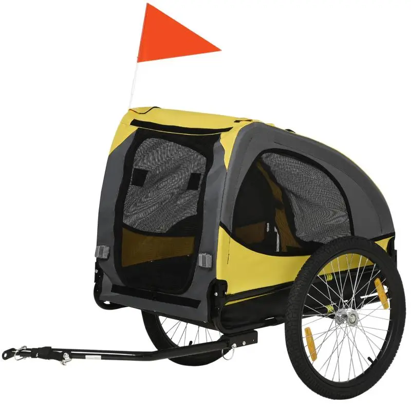 Dog Bicycle Trailer with Mesh Windows
