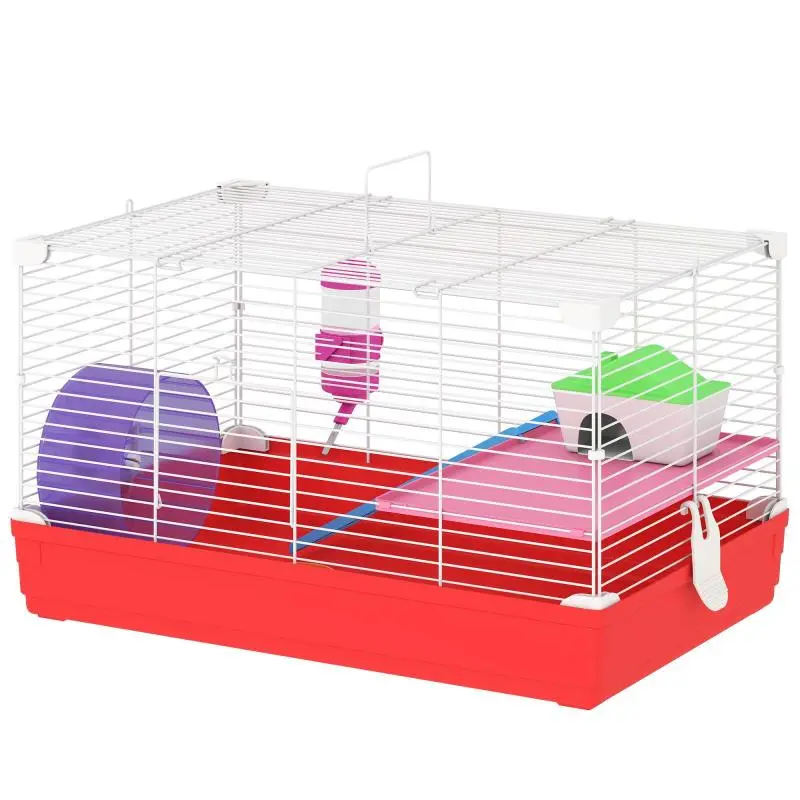 2-Level Hamster Cage with Accessories, White