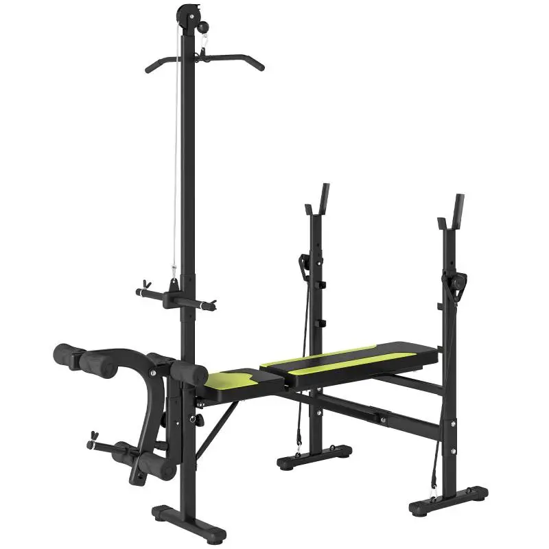 Weight Training Bench with Adjustable Backrest