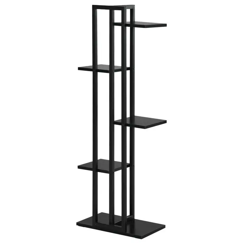 5-Tier Plant Stand, 40 × 22 × 113 cm, Black
