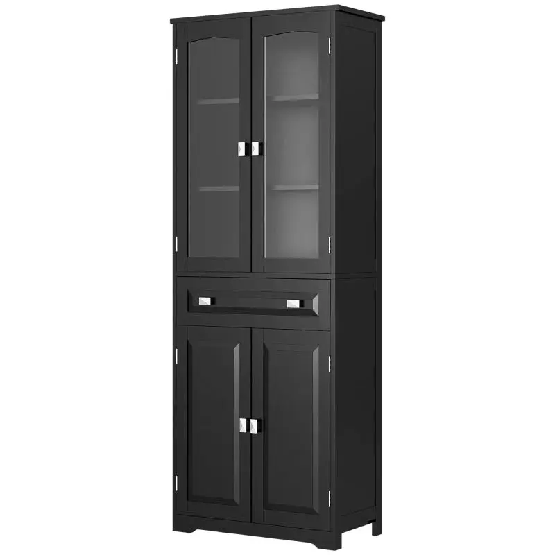 High Kitchen Cabinet with 4 Doors, 160 cm