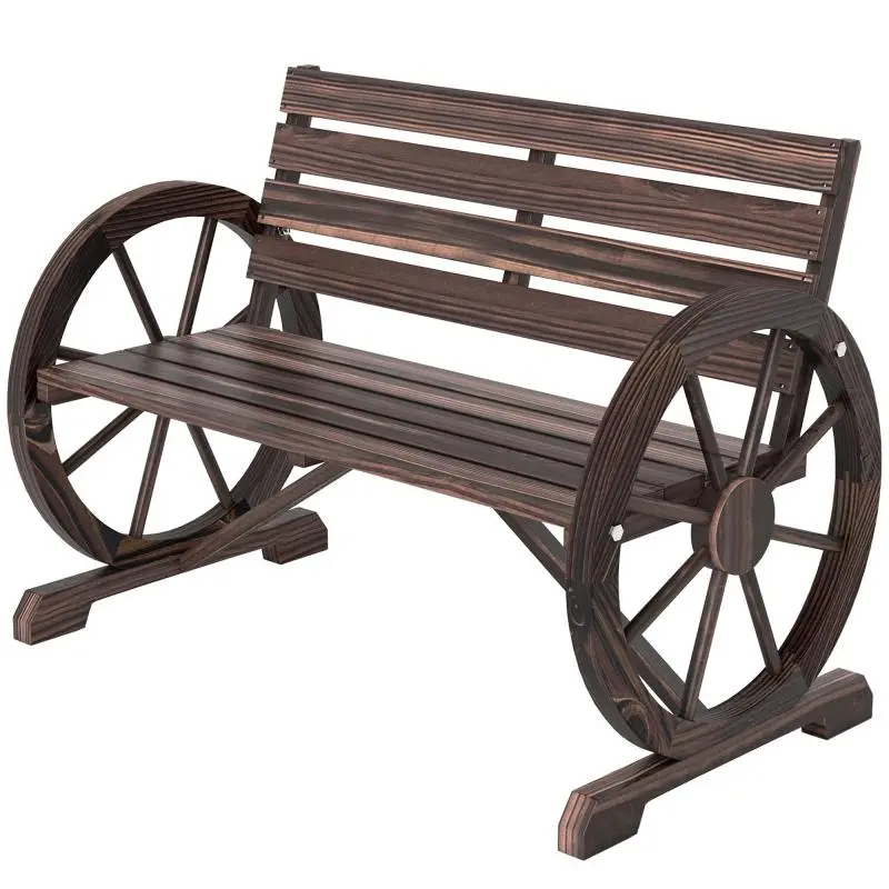Wooden Garden Bench, 3-Seater