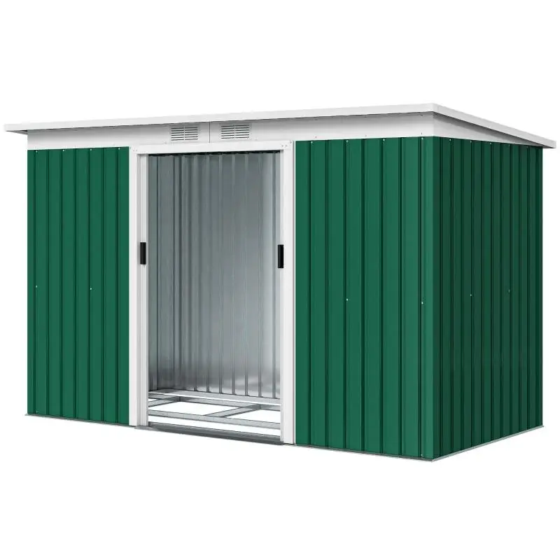 Garden Shed, 280 cm, Dark Green