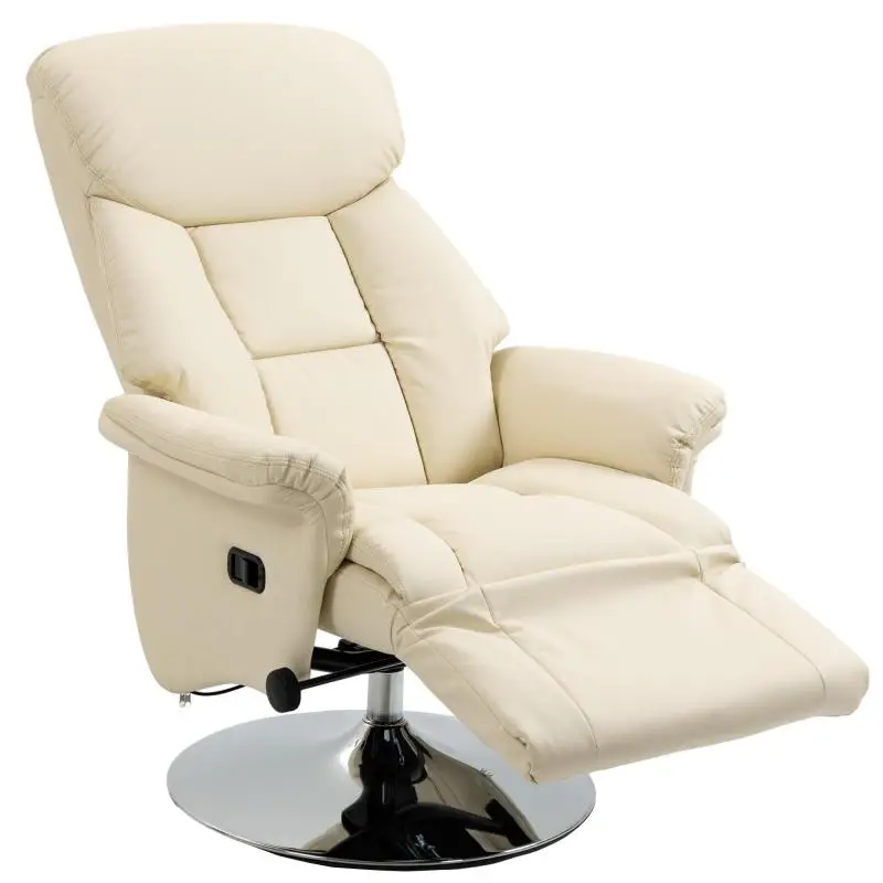 Swivel Recliner Chair with Adjustable Footrest