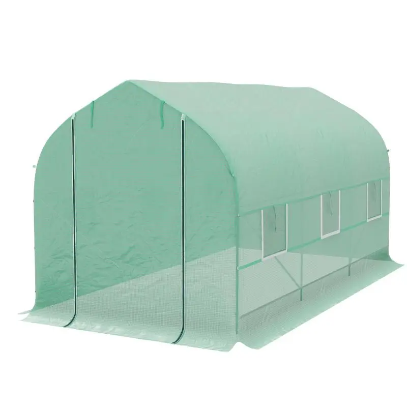 Garden Tunnel Greenhouse, 400 x 200 x 200 cm, Green