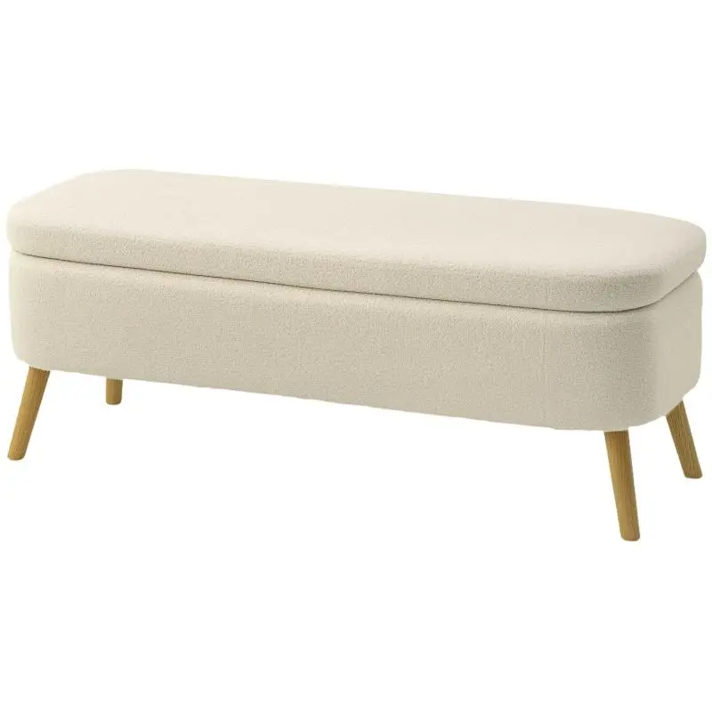 Storage Bench with 65 L Storage Space, Beige