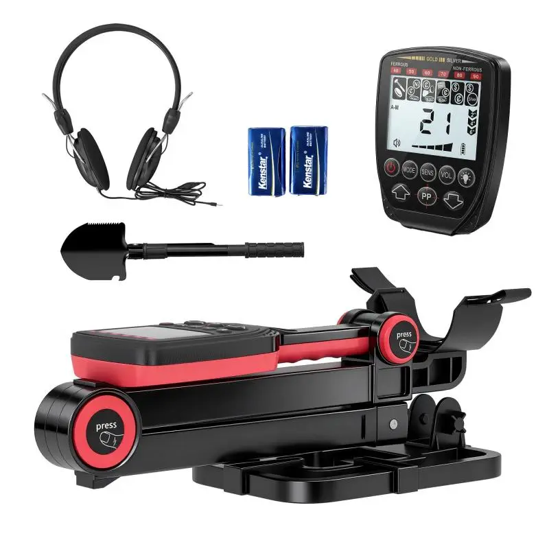 Foldable Metal Detector with LCD Display