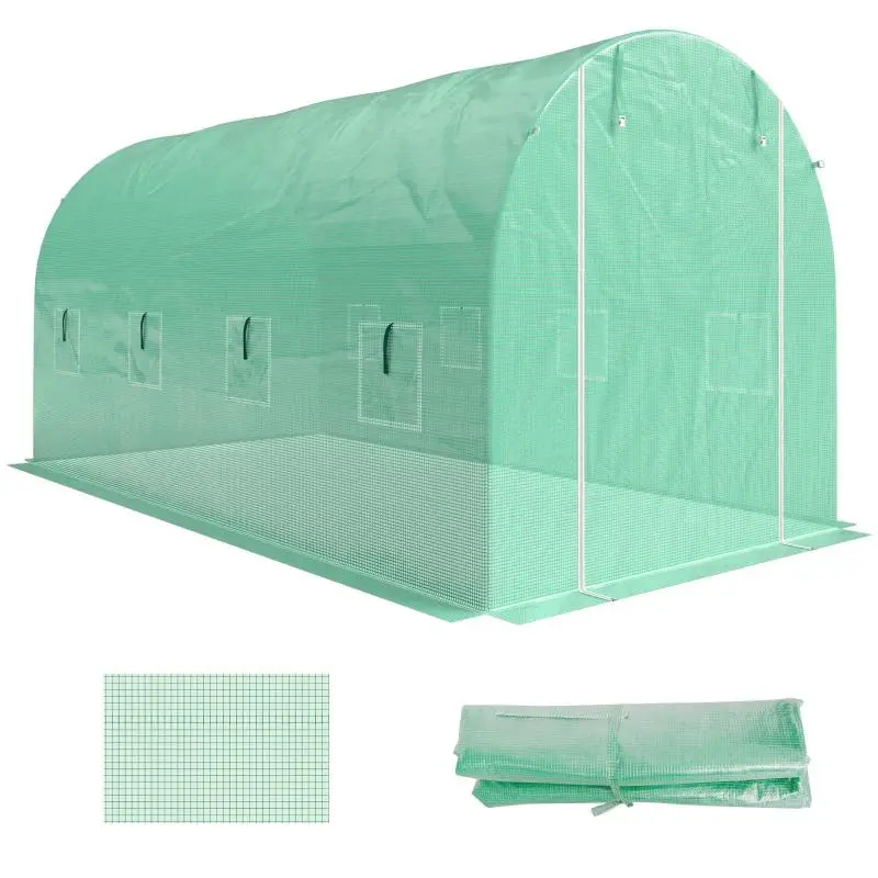 Greenhouse Cover 4 × 2 m, Green