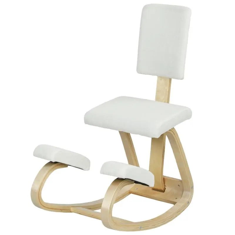 Ergonomic Kneeling Chair, Cream White