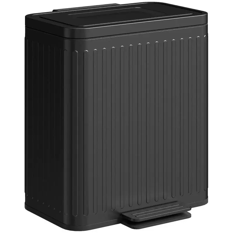 Double Kitchen Waste Bin, 2 x 20 L, Black
