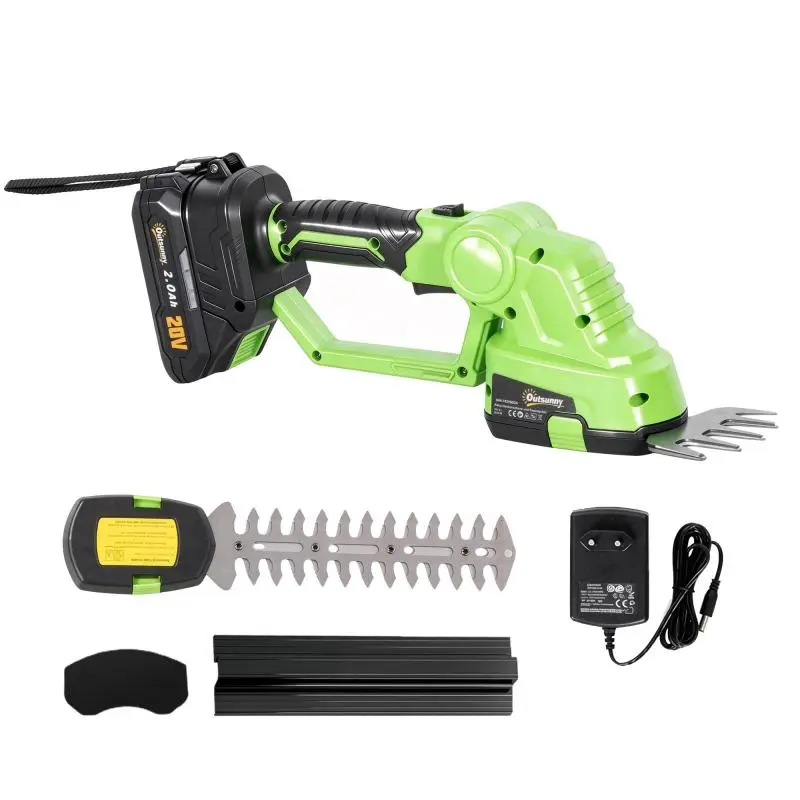 2-in-1 Cordless Hedge Trimmer with Battery