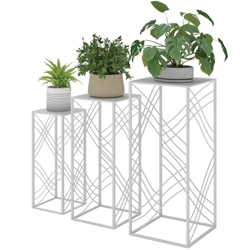 Set of 3 Stackable Plant Stands