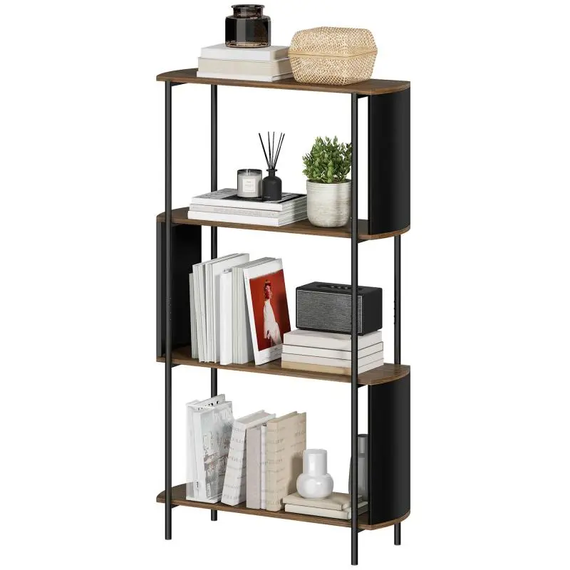 4-Tier Freestanding Bookshelf, 80 x 30 x 141 cm