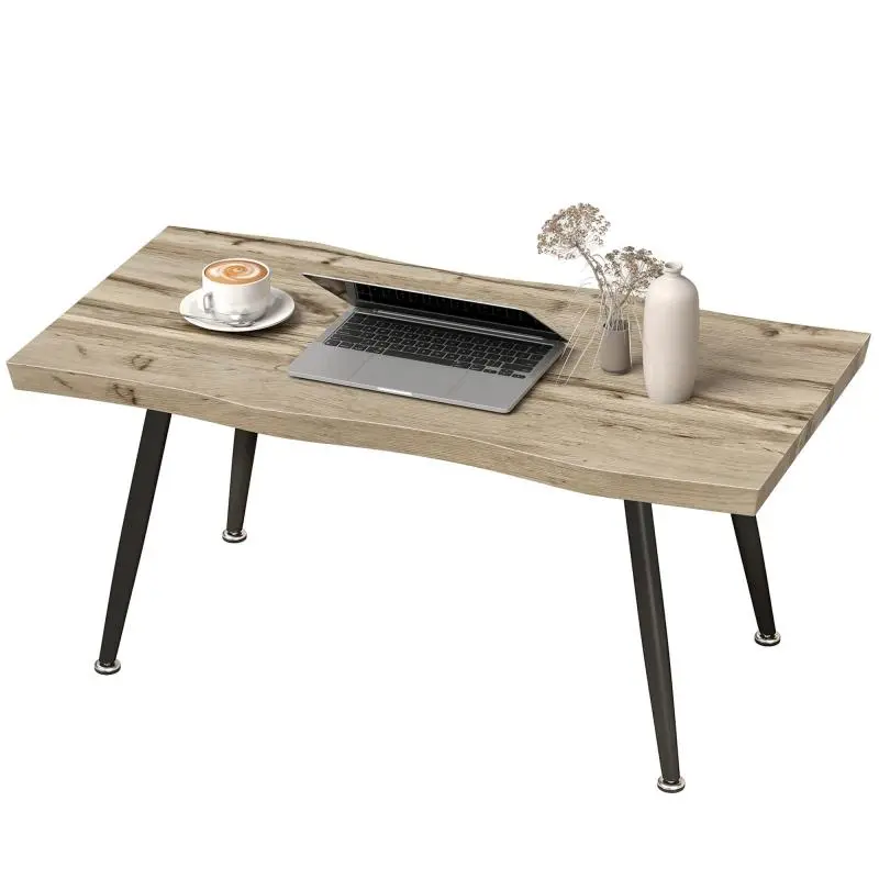 Coffee Table with Steel Legs, 100 x 50 x 45 cm